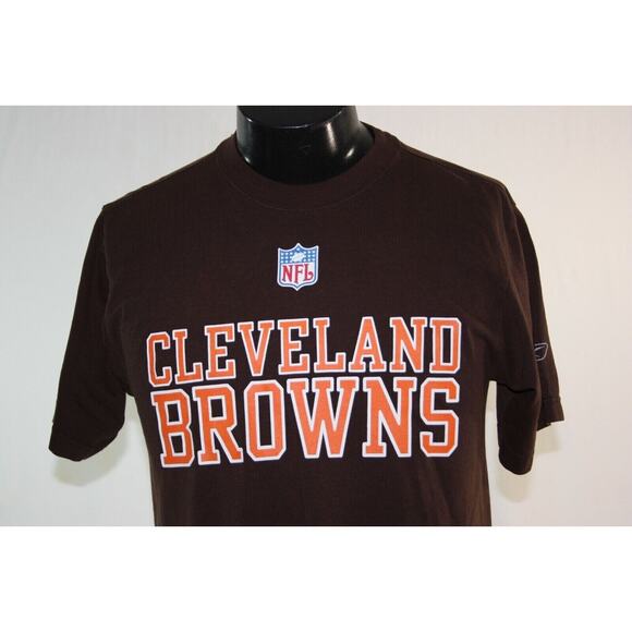 Reebok Cleveland Browns Shirt Men's Small Brown short sleeve Football NFL - Picture 12 of 12